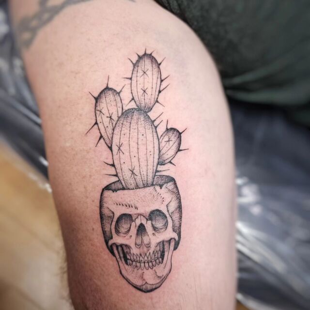 The Butcher - Skull and Cactus by Mark Pickman... | Facebook
